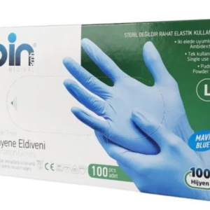Nitril Eldiven (Mavi) L